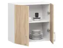 Závěsná kuchyňská skříňka Lima W60 580 bílá/dub sonoma