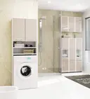 Koupelnová skříňka Fin 30 2D1SZ1W bílá/cappuccino lesk