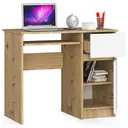 Počítačový stůl Piksel pravá - dub artisan/bílá
