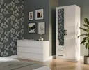 Skříň Romana 80 se zrcadlem bílá