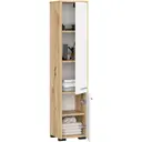 Koupelnová skříňka FIN Sloupek 30 2D 140cm Artisan / Bílá