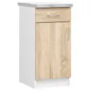 Kuchyňská skříňka Lima S40 SZ1 bílá/dub sonoma
