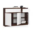 Komoda K140 3D3SZ wenge/bílá