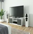 TV stolek K120 bílá/grafitová šedá