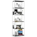 Kovový regál Loft 60 cm bílá/šedá
