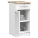Kuchyňská skříňka Olivia S40 SZ1 bílá/bílý lesk