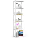 Kovový regál Loft 50 cm bílá/bílá