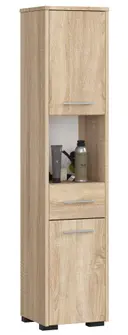 Koupelnová skříňka Fin 30 2D1SZ1W dub sonoma