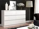 Komoda K140 6SZ bílá