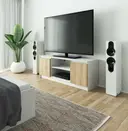 TV stolek K140 bílá/dub sonoma
