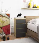 Komoda CL4 dub artisan/grafitová šedá