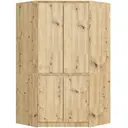 Rohová šatní skříň S100 4D dub artisan