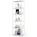 Kovový regál Loft 60 cm bílá/bílá