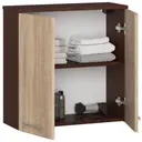 Koupelnová skříňka Fin W60 2D wenge/dub sonoma
