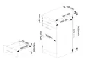 Kuchyňská skříňka Olivia S40 SZ1 bílá/cappuccino lesk