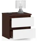 Noční stolek CL2 2SZ CLP wenge/bílá