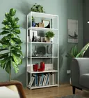 Kovový regál Loft 80 cm bílá/bílá