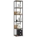 Kovový regál Loft 40 cm černá/dub craft