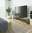 TV stolek K160 dub artisan/grafitová šedá
