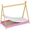 Dětská postel Gem 160x80 růžová + matrace