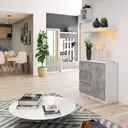 Komoda K80 Jerry 1D3SZ bílá/beton