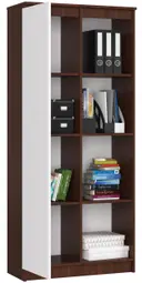Regál R80 1D4P wenge/bílá