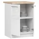 Kuchyňská skříňka Olivia S60 2D bílá/bílý lesk