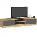 TV stolek K160 dub artisan/grafitová šedá