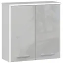 Koupelnová skříňka Fin W60 2D bílá/metalický lesk