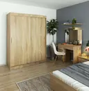 Šatní skříň posuvná Mono 150 cm dub sonoma
