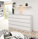 Komoda K160 8SZ bílá