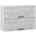 Závěsná kuchyňská skříňka Olivia W80 G2 H580 bílá/beton