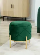 Taburet Savana zlatá/zelená