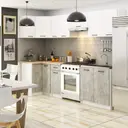 Kuchyňský set Olivia 3M bílá/beton