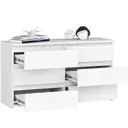 Komoda CL100 6SZ bílá