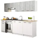 Kuchyňský set Olivia 2.4M beton/bila