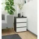 Komoda CL3/40 grafitová šedá/bílá