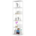 Kovový regál Loft 50 cm bílá/bílá