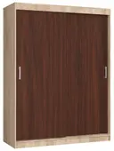 Šatní skříň posuvná Mono 150 cm dub sonoma/wenge