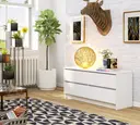 Komoda K120 4SZ bílá