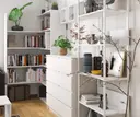 Kovový regál Loft 70 cm bílá/bílá