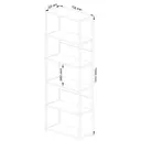 Kovový regál Loft 70 cm černá/dub sonoma