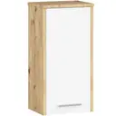 Koupelnová závěsná skříň FIN W30 1D Dub Artisan/ Bílá