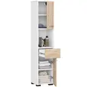 Koupelnová skříňka Fin 30 2D1SZ1W bílá/dub sonoma