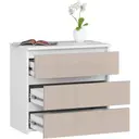 Komoda CL3 60 cm bílá/cappuccino lesk