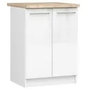 Kuchyňská skříňka Olivia S60 2D bílá/bílý lesk