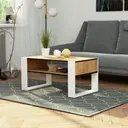 Konferenční stolek Domi dub craft/bílá