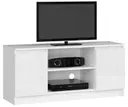TV stolek K120 bílá/bílý lesk