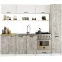 Kuchyňský regál Olivia S40/205 bílá/beton