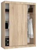 Šatní skříň posuvná Mono 150 cm dub sonoma